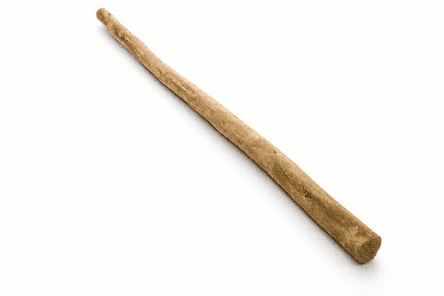 Pine Tapered Poles, a single pole angled to show the thin and the thick end