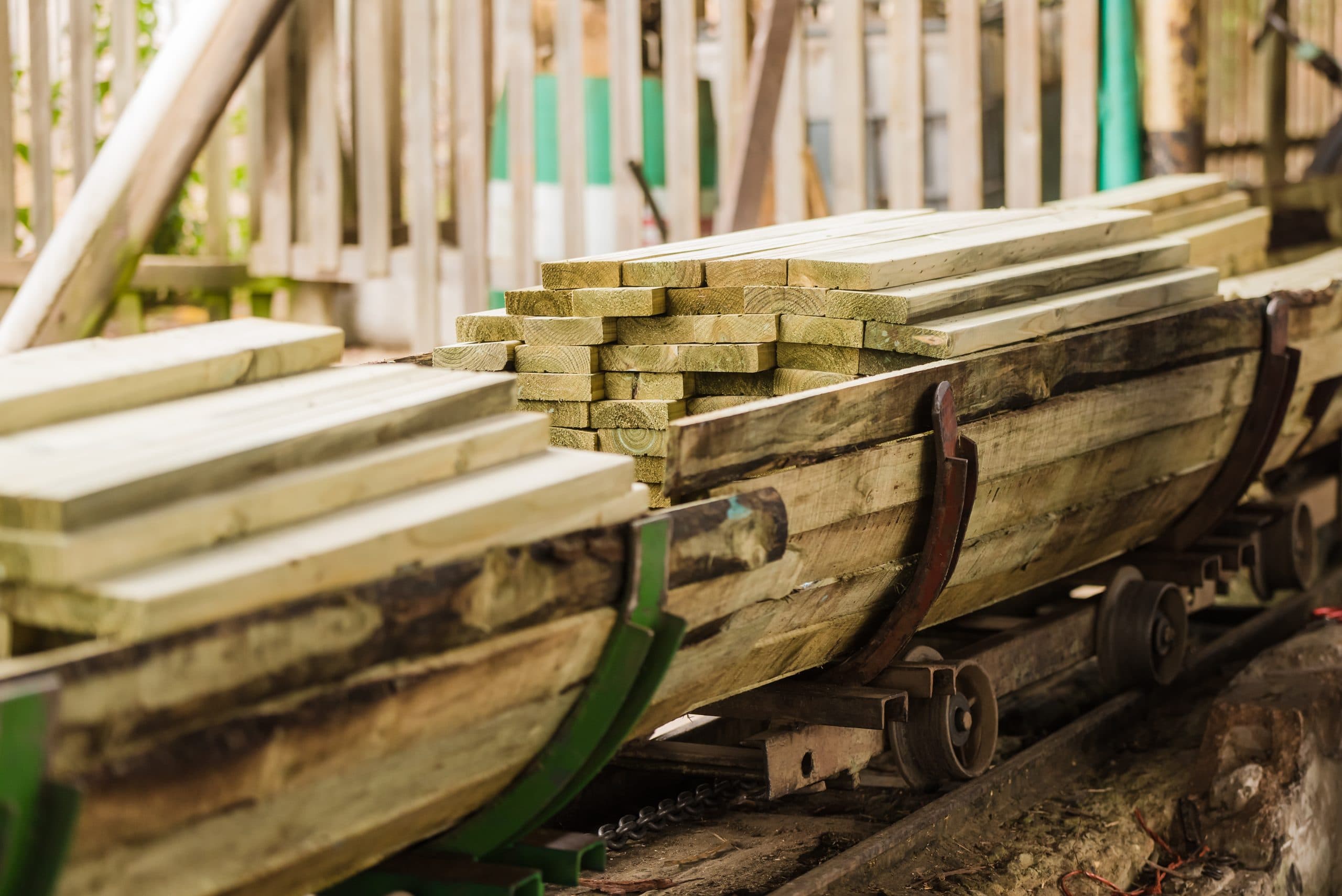 Treated timber materials
