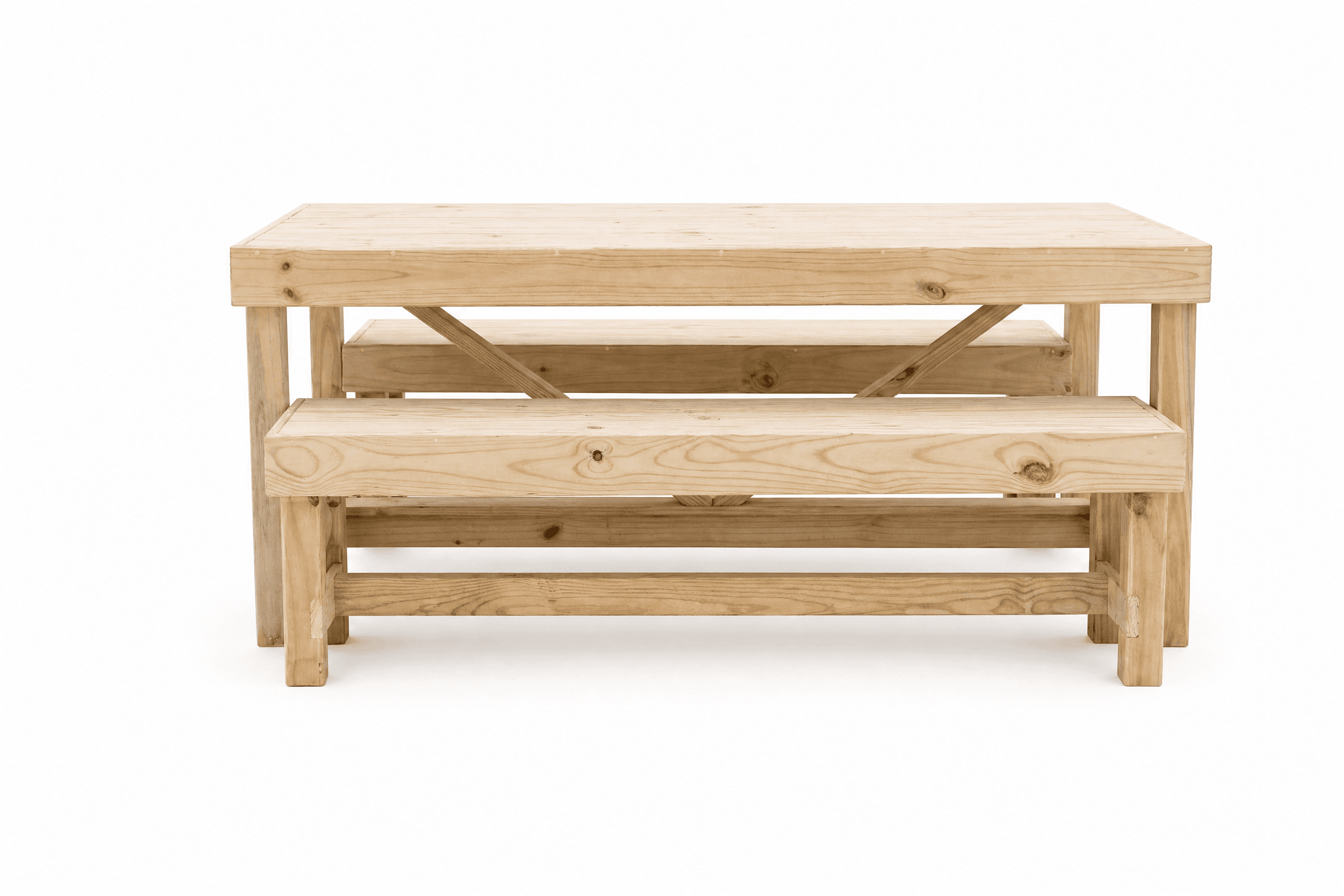 Compact Table & Bench Set